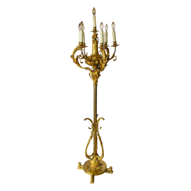 French Bronze Lamp