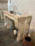 Antique Italian Limestone Mantel (M-KRC1)