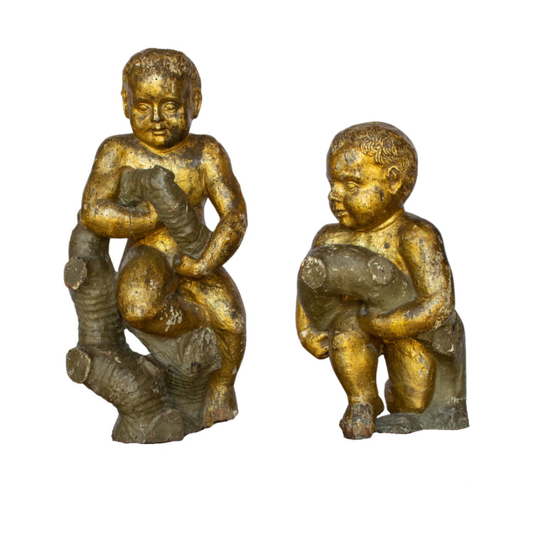 French Wooden Carved Sculptures