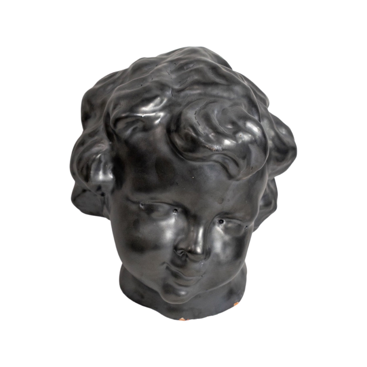French Terracotta Cherub Head (HD-57LC)