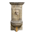Antique French Limestone Bacchus Wall Fountain (F-HPWM)