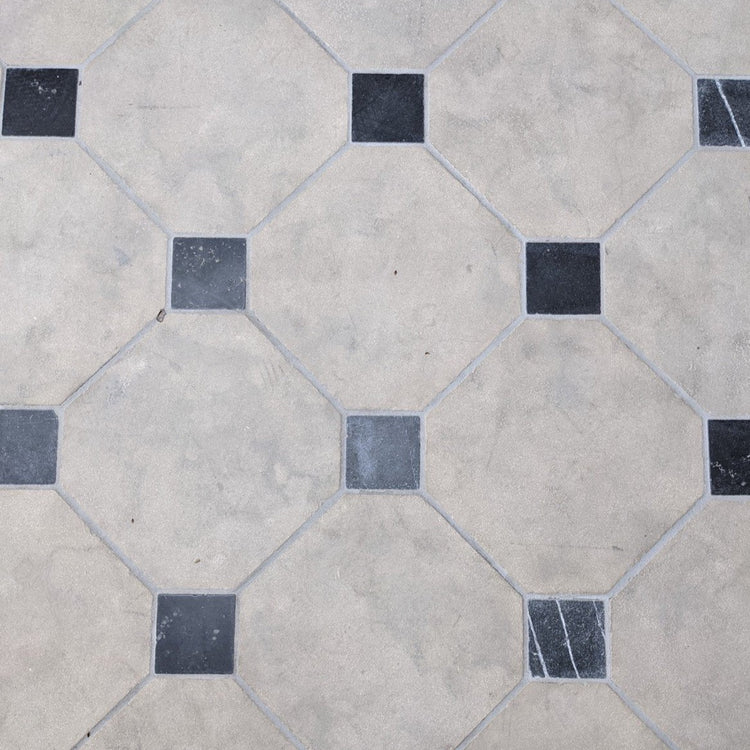 Belgian Bluestone and French Limestone Tile