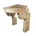 Antique French Limestone Mantel (ALCH574)