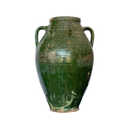 Greek Terracotta Glazed Vessel