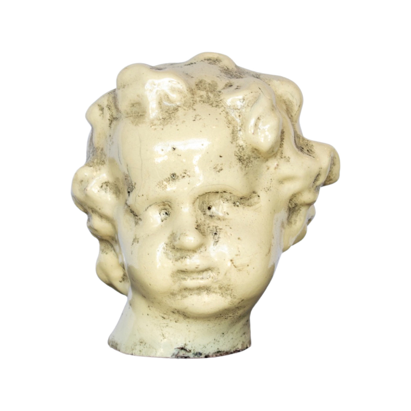 Glazed Terracotta Cherub Head (HD-V1TC)
