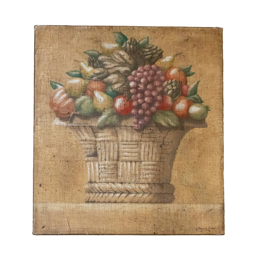 Fruit Basket Painting By Jacques Lamy