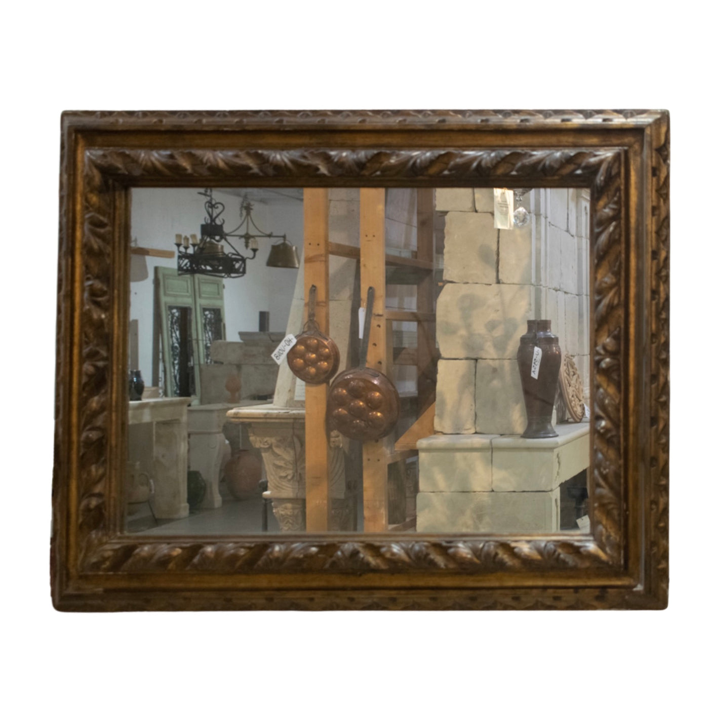 Antique French Gold Leaf Mirror (HD-A8NB5)