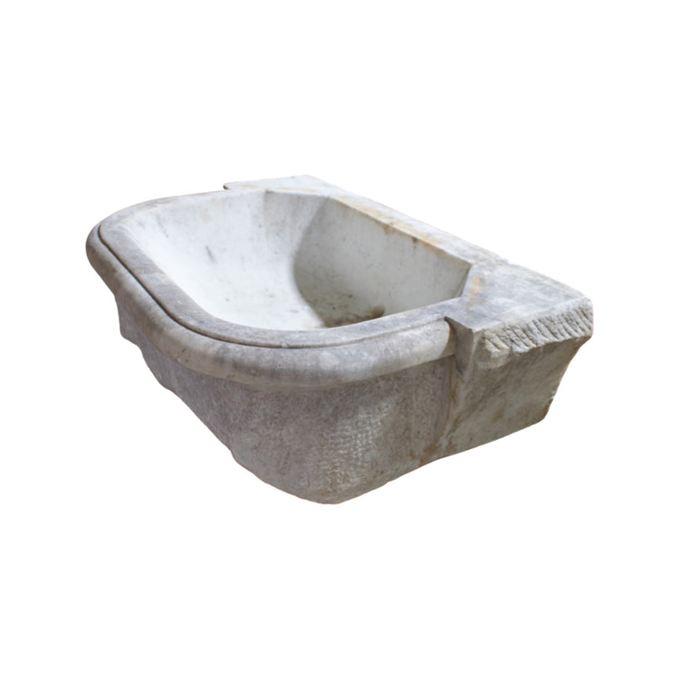 French White Marble Sink - SOLD