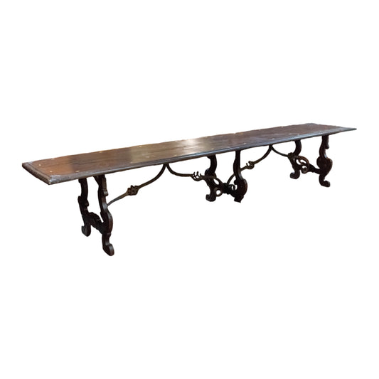 French Wooden Monastery Table