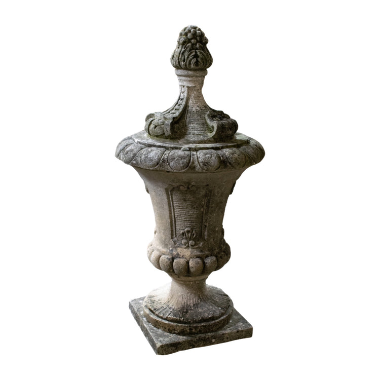 Pair of French Limestone Urns