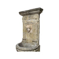 Antique French Limestone Bacchus Wall Fountain (F-HPWM)