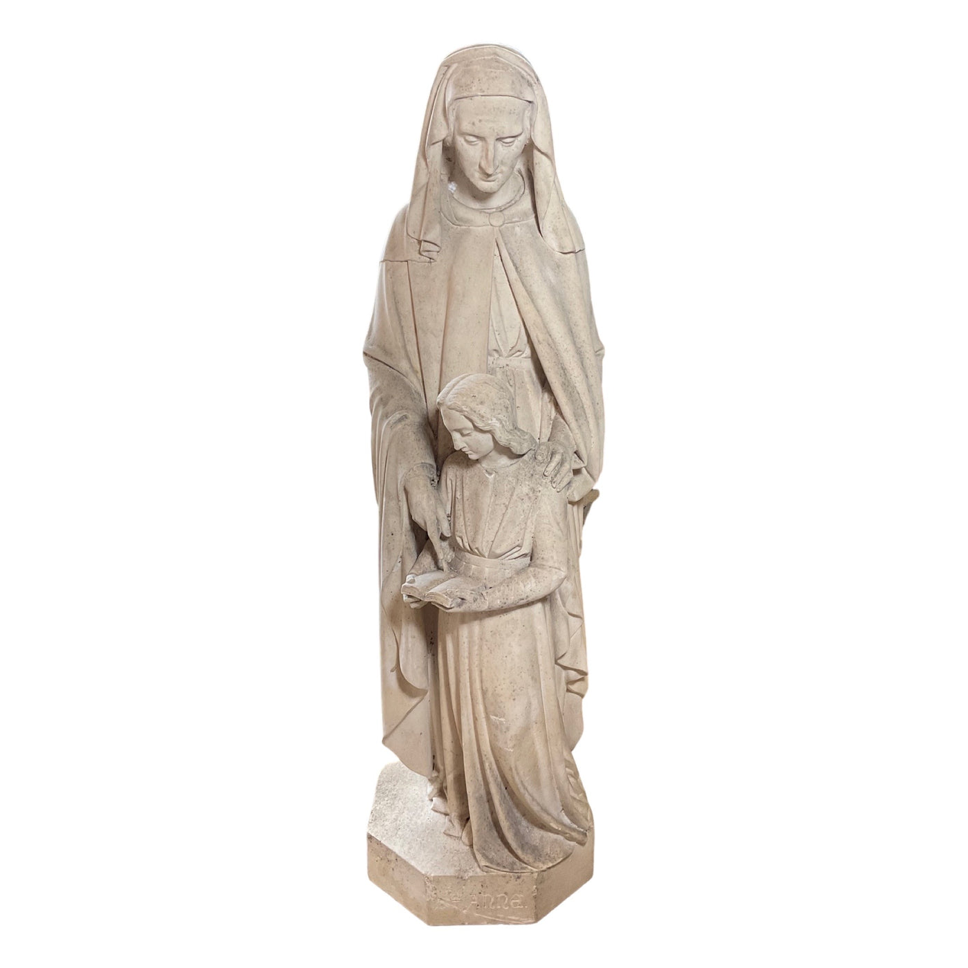 French Limestone Saint Sculpture (GE-7SKT)