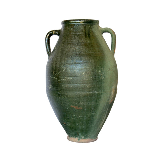 Greek Terracotta Glazed Vessel