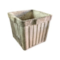 Swiss Ribbed Square Planter By Willy Guhl (V-24NW)