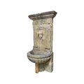 Antique French Limestone Bacchus Wall Fountain (F-HPWM)