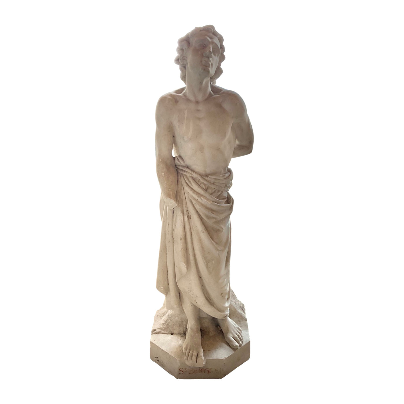 French Limestone Saint Sculpture (GE-861B)
