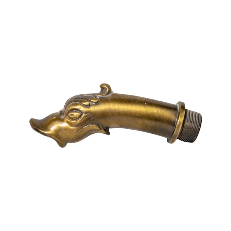 French Brass Dolphin Grotesque Spout