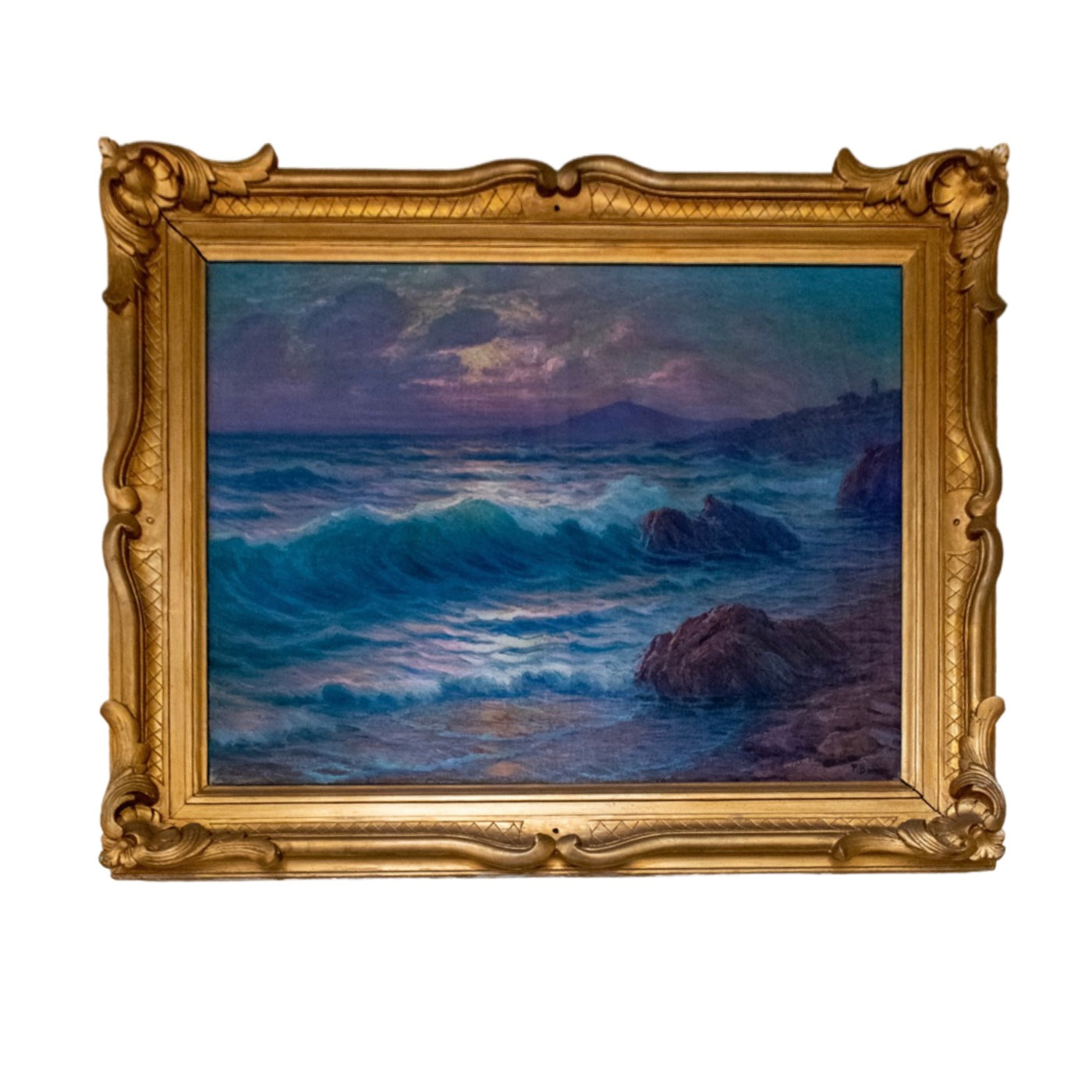 Antique French Framed Painting (HD-X3230)