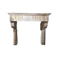 Antique French Limestone Mantel (ALCH574)